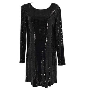 Michael Kors all sequin black dress